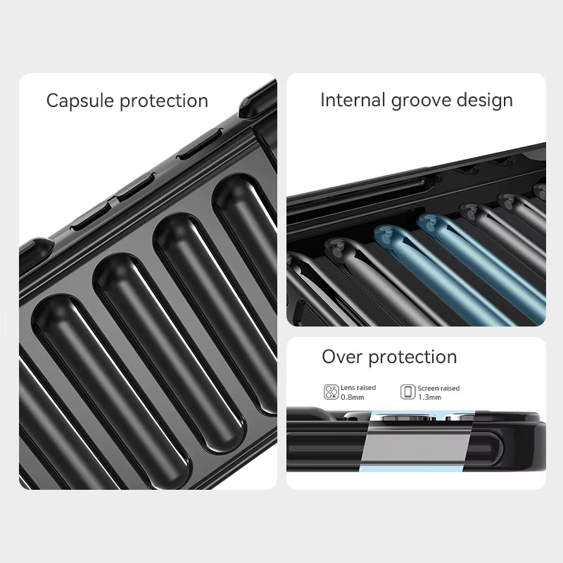 Capsule Protective Case for  Poco M6 Case TPU Silicone Shockproof over Protector Case Poco M6 Cover Poco M6 Case Rubber