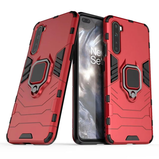 Case for  Nord Shockproof Metal Finger Ring Armor Cover Case for  Nord 5G One plus Z