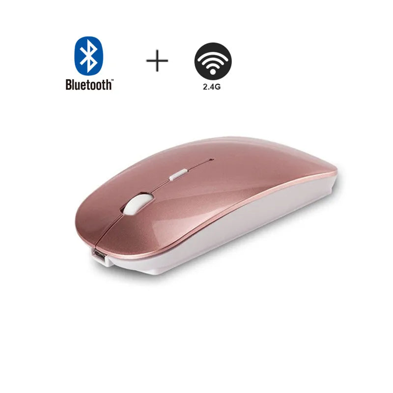 Bluetooth Mouse for Apple Macbook Air Pro Retina 11 12 13 15 16 Mac Book Laptop Wireless Mouse Rechargeable Mute Gaming Mouse