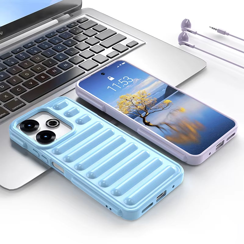 Capsule Protective Case for  Poco M6 Case TPU Silicone Shockproof over Protector Case Poco M6 Cover Poco M6 Case Rubber